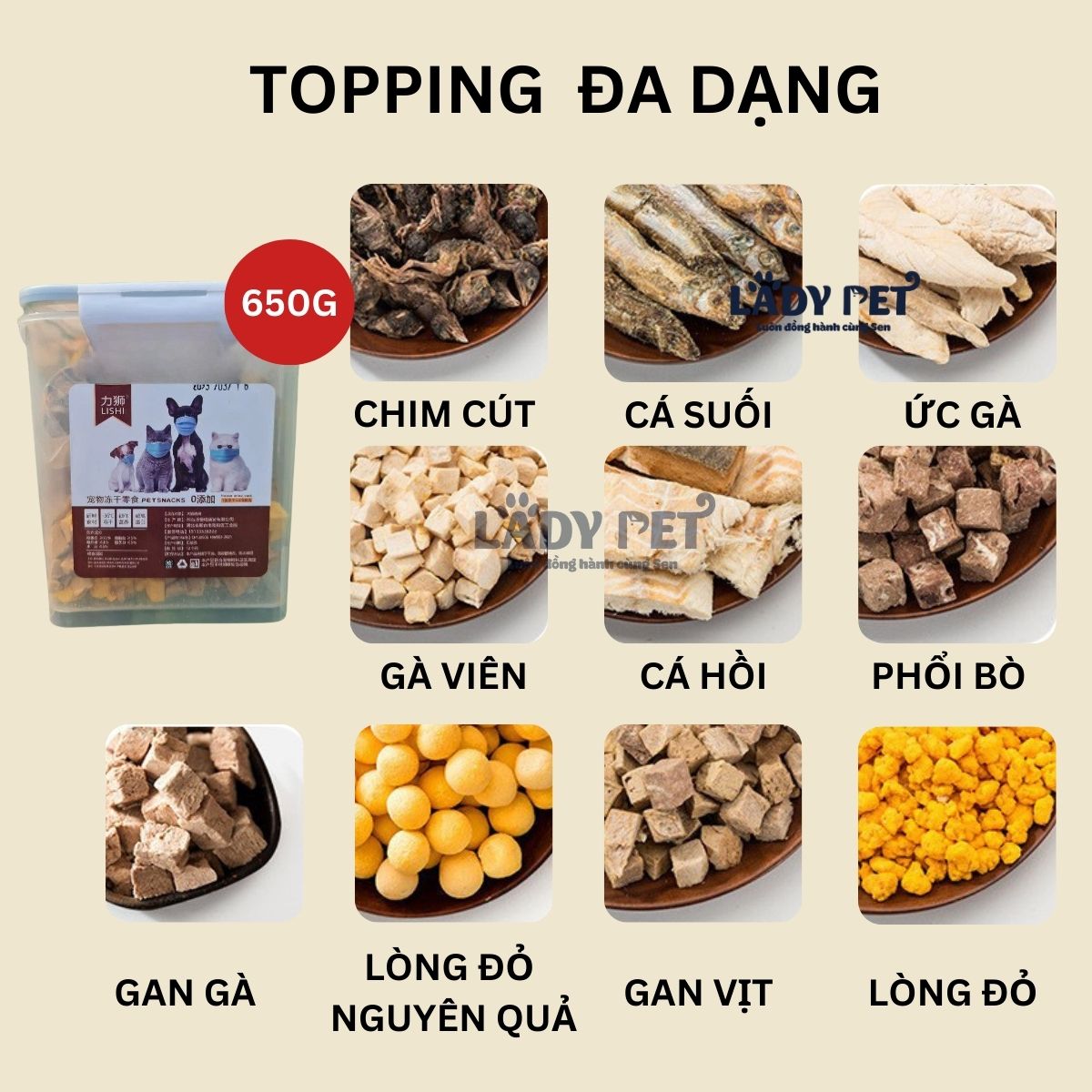 Thịt sấy cho chó mèo LISHI - Hàng loại 1_thumbnail_1