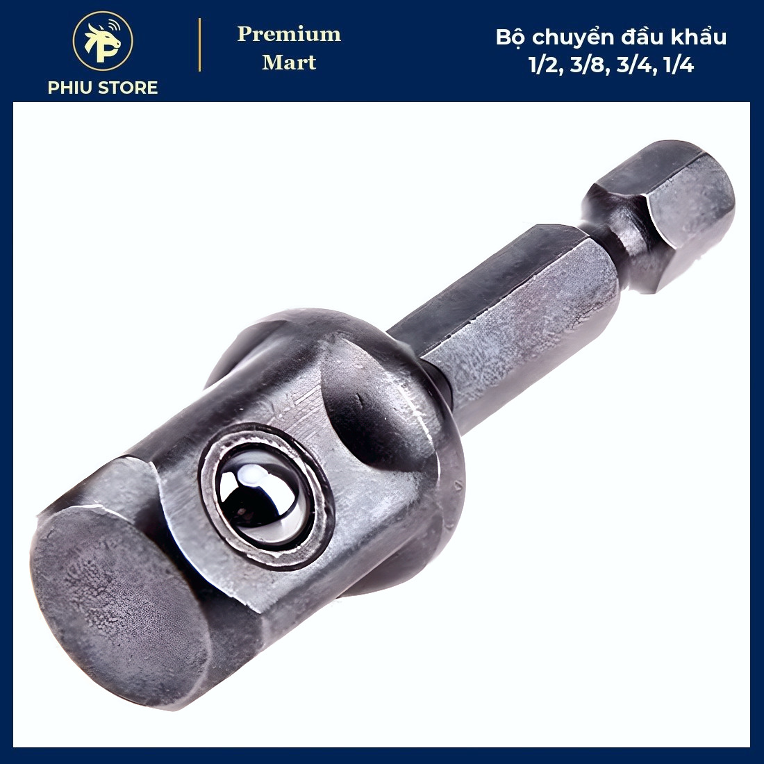 Bộ 6 Đầu Chuyển Khẩu Thép Đen - Chuyển Tuýp 1/2, 3/8, 1/4 Cao Cấp_thumbnail_5