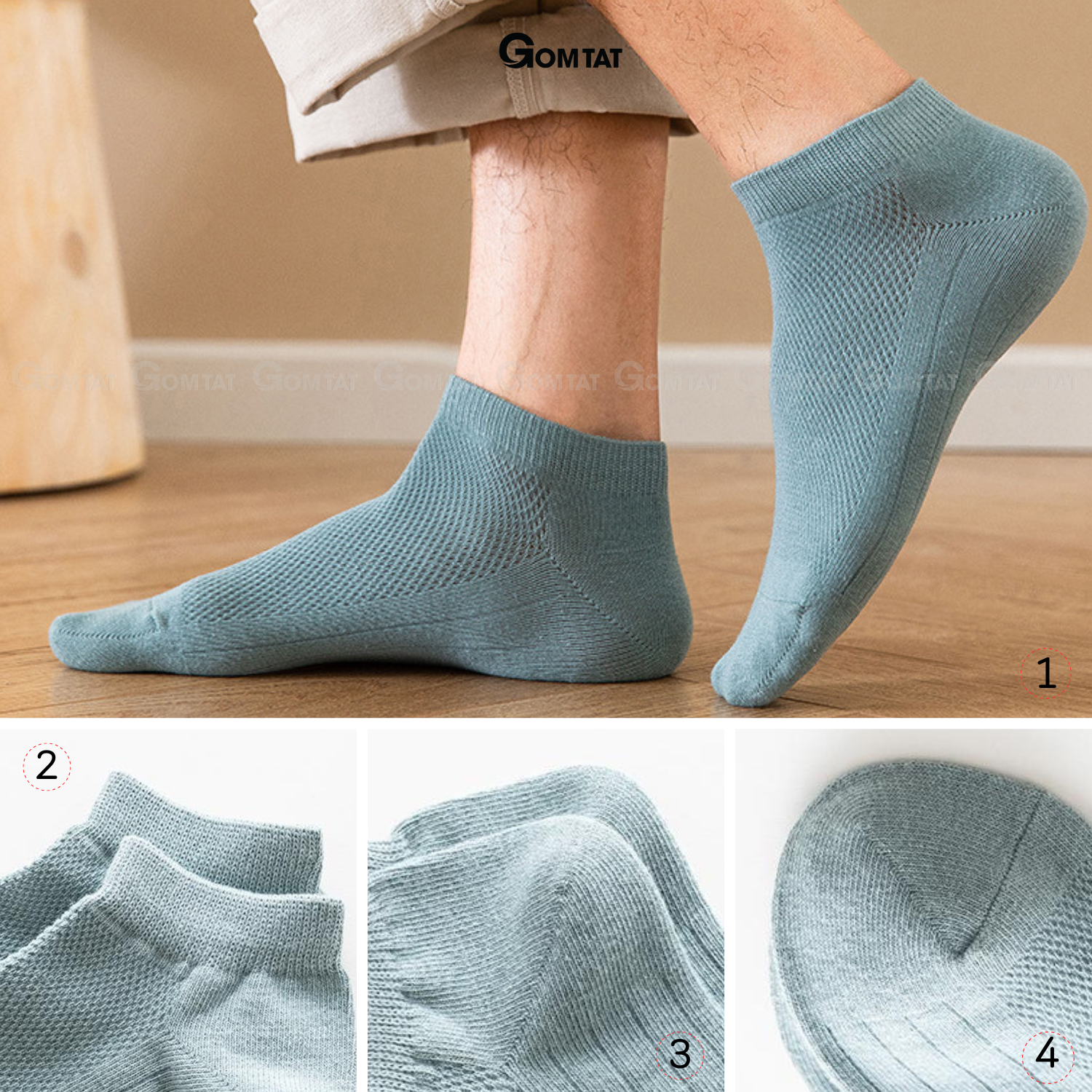 Combo tất nam cổ thấp GOMTAT, chất liệu cotton mặt lưới cao cấp hút ẩm khử mùi - MIA-2002_thumbnail_8