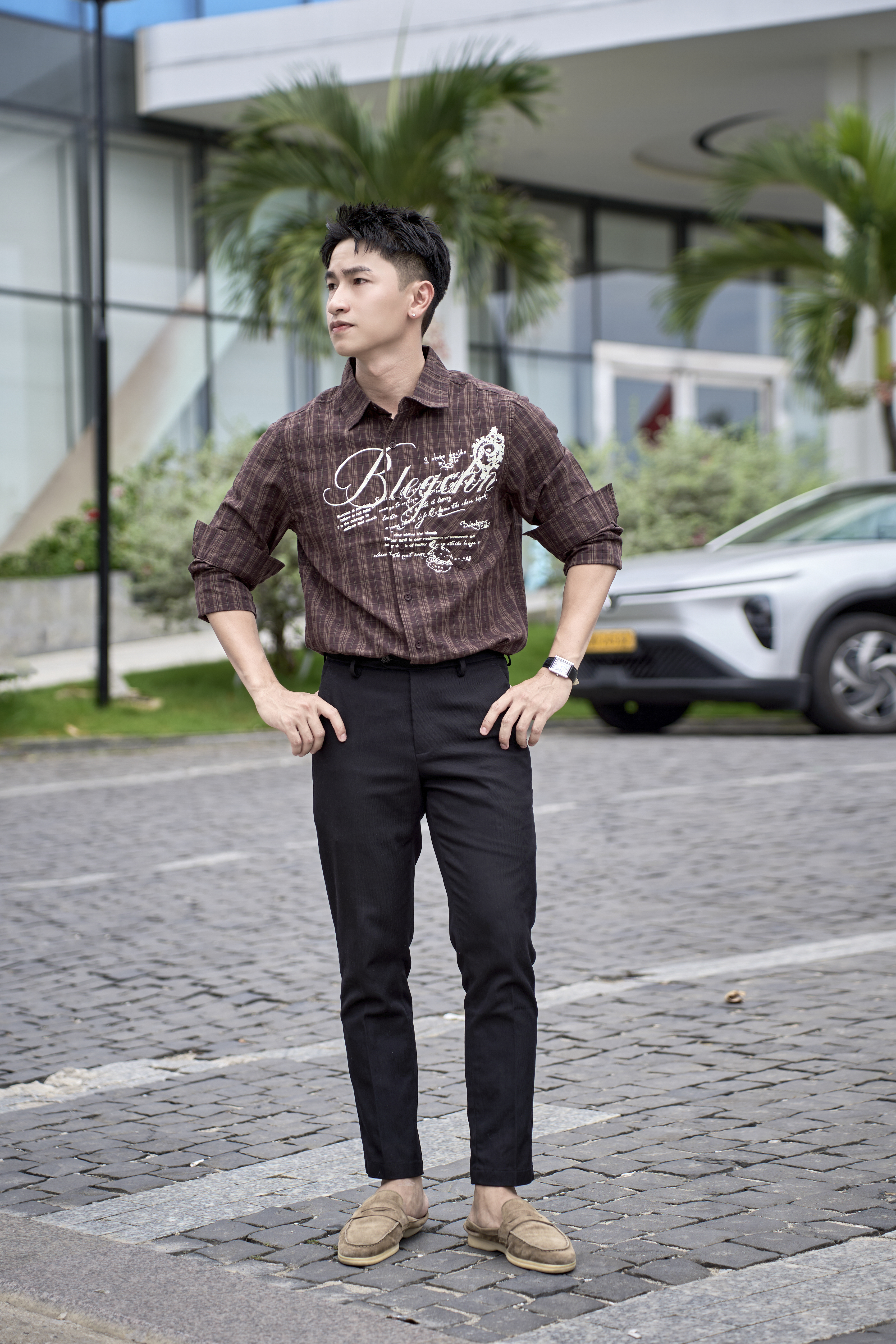 SA114 - Áo sơ mi nam kẻ caro in chữ phong cách streetwear dáng rộng_thumbnail_11