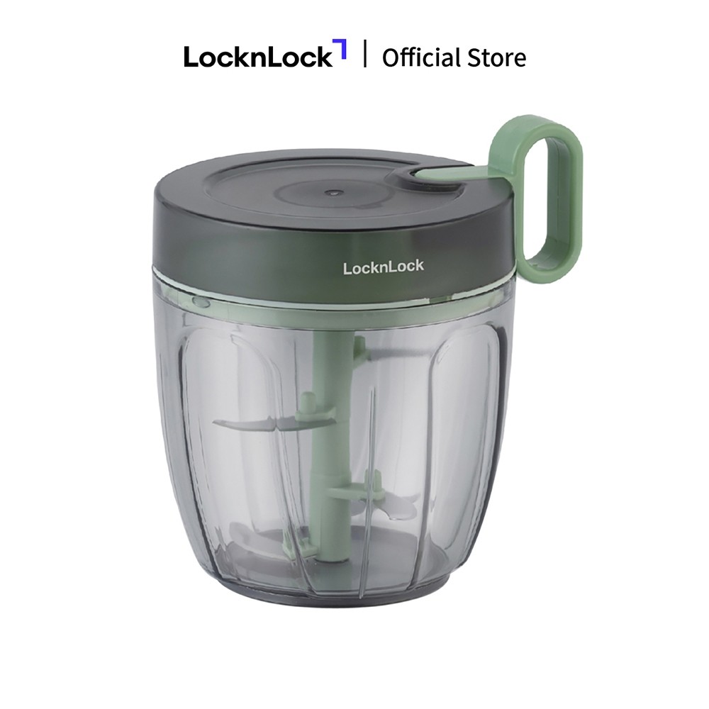 Bộ Dụng cụ băm rau củ và Rổ Quay Rau   Lock&Lock Smile Mom Chopper Set Màu xanh lá nhiều kích thước kiểu dáng