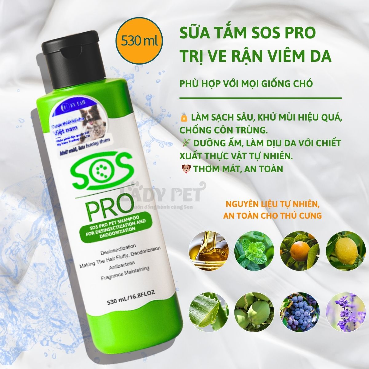 Sữa Tắm SOS Pro Dòng Cao Cấp Cho Thú Cưng (530ml)_thumbnail_3