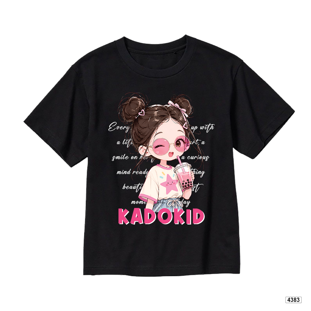 Áo thun bé gái form rộng bubble tea Kado 4383_thumbnail_8