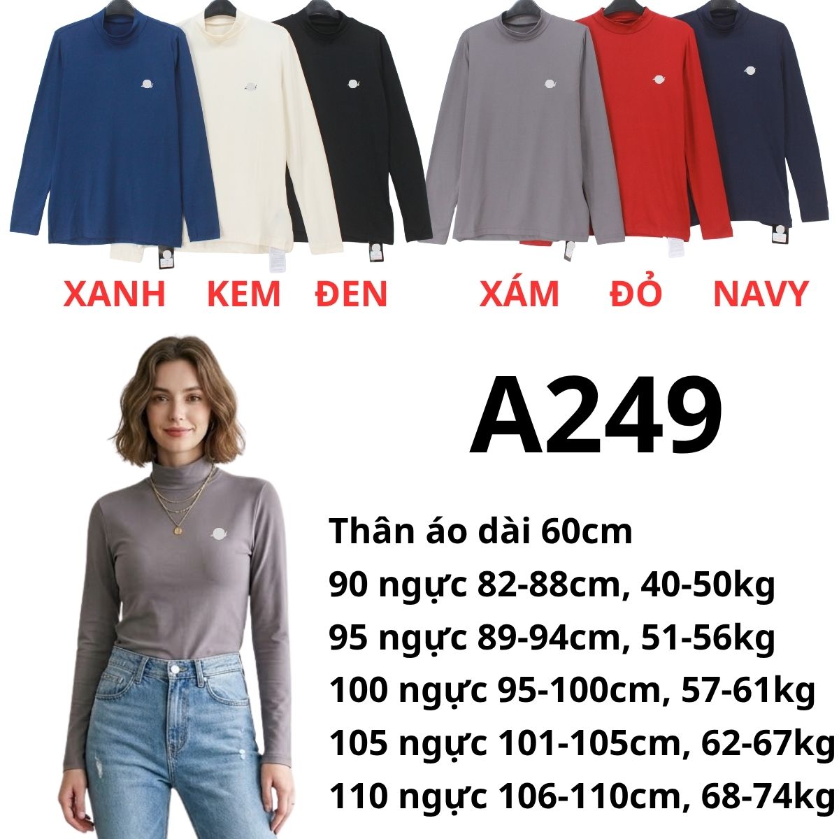 A249- Áo giữ nhiệt nữ Hàn