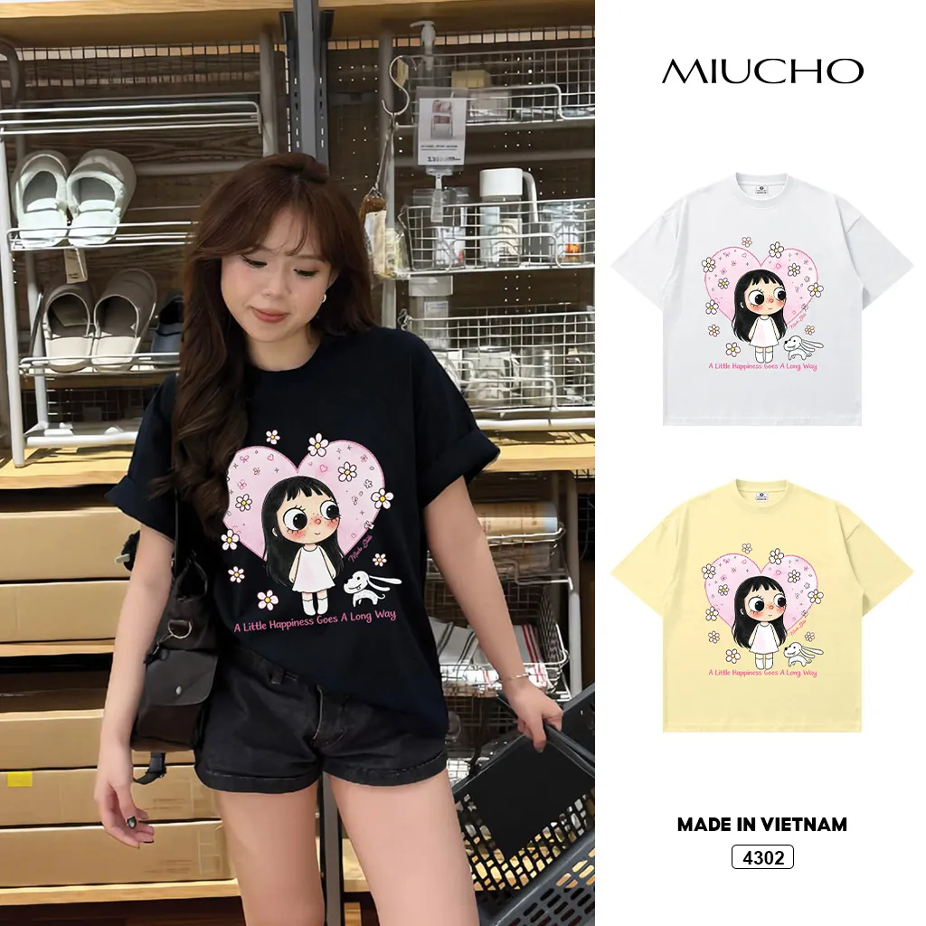 Áo thun form boxy Miucho 4302