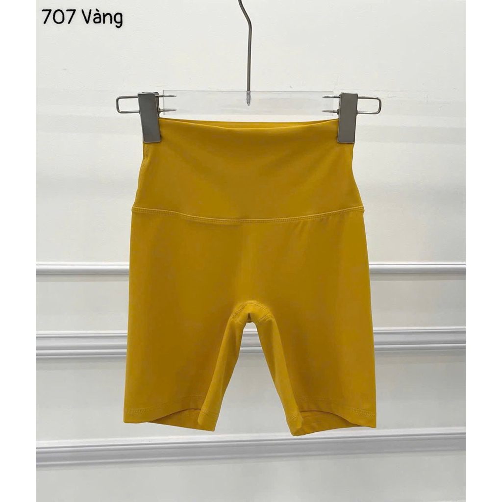 Quần Đùi Thể Thao Tập Gym Chạy Bộ Nữ Yumiisportswear Lulu 707 Lưng Cao Không Tụt Dáng Ôm Body Vải Co Dãn Thấm Hút Mồ Hôi_thumbnail_6