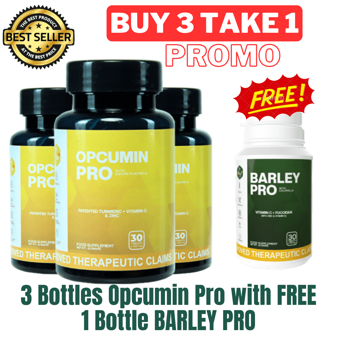 [BUY 3 TAKE 1] Dr. Vita OPCUMIN PRO with PLACENTA with FREE Barley Pro