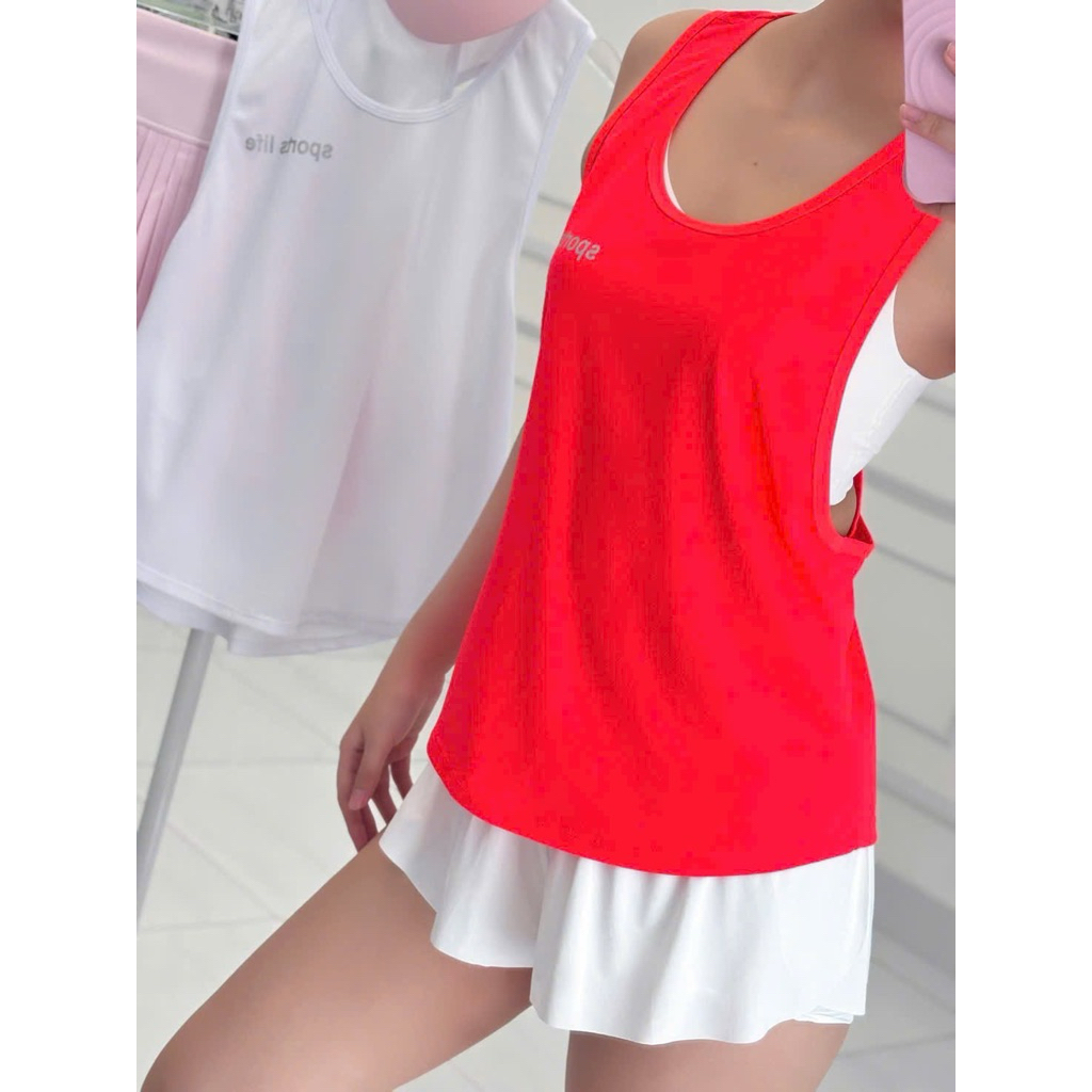 Áo Tanktop Thể Thao Tập Gym Chạy Bộ Nữ Yumiisportswear Ba Lỗ Sports Life Form Rộng Vải Co Giãn Thoáng Khí Nhanh Khô_thumbnail_6