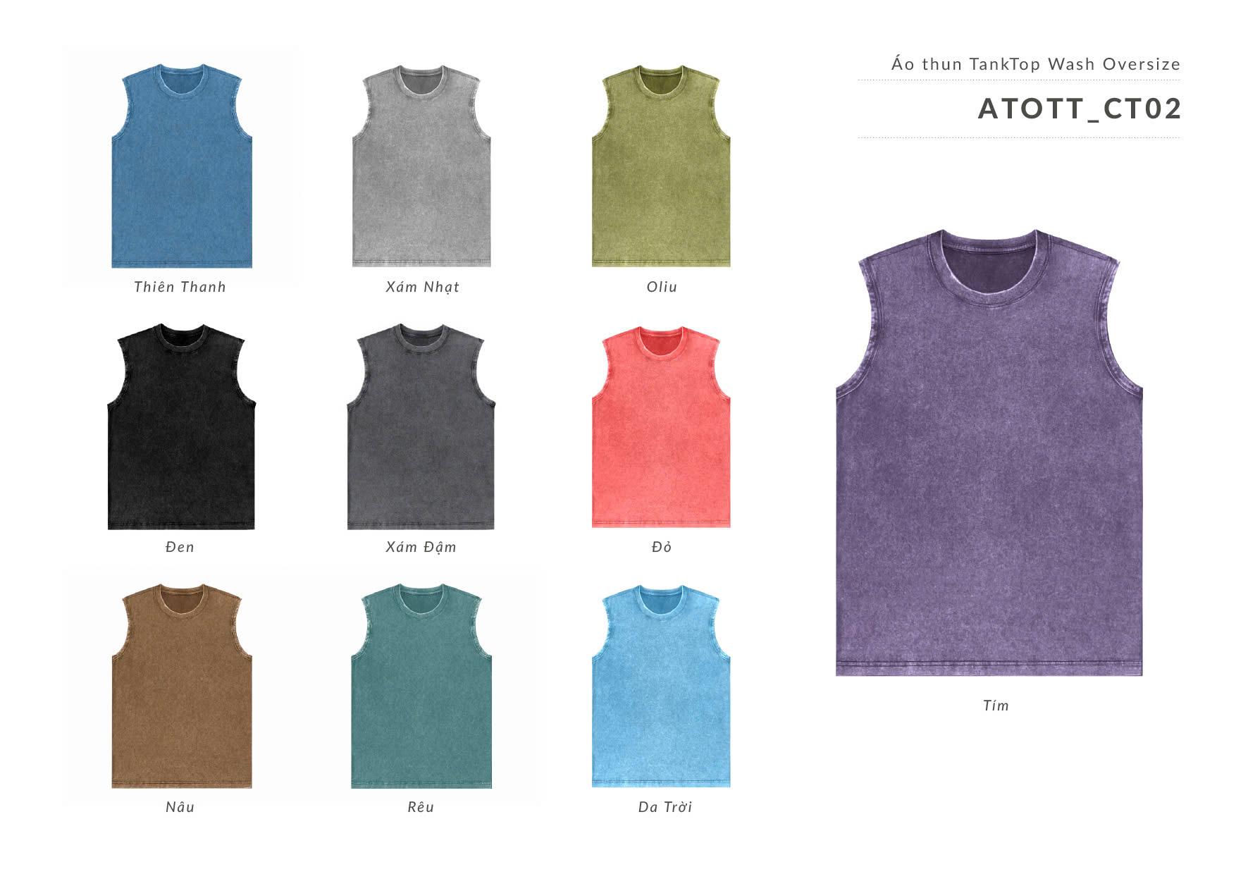 Áo Thun TankTop Wash Oversize