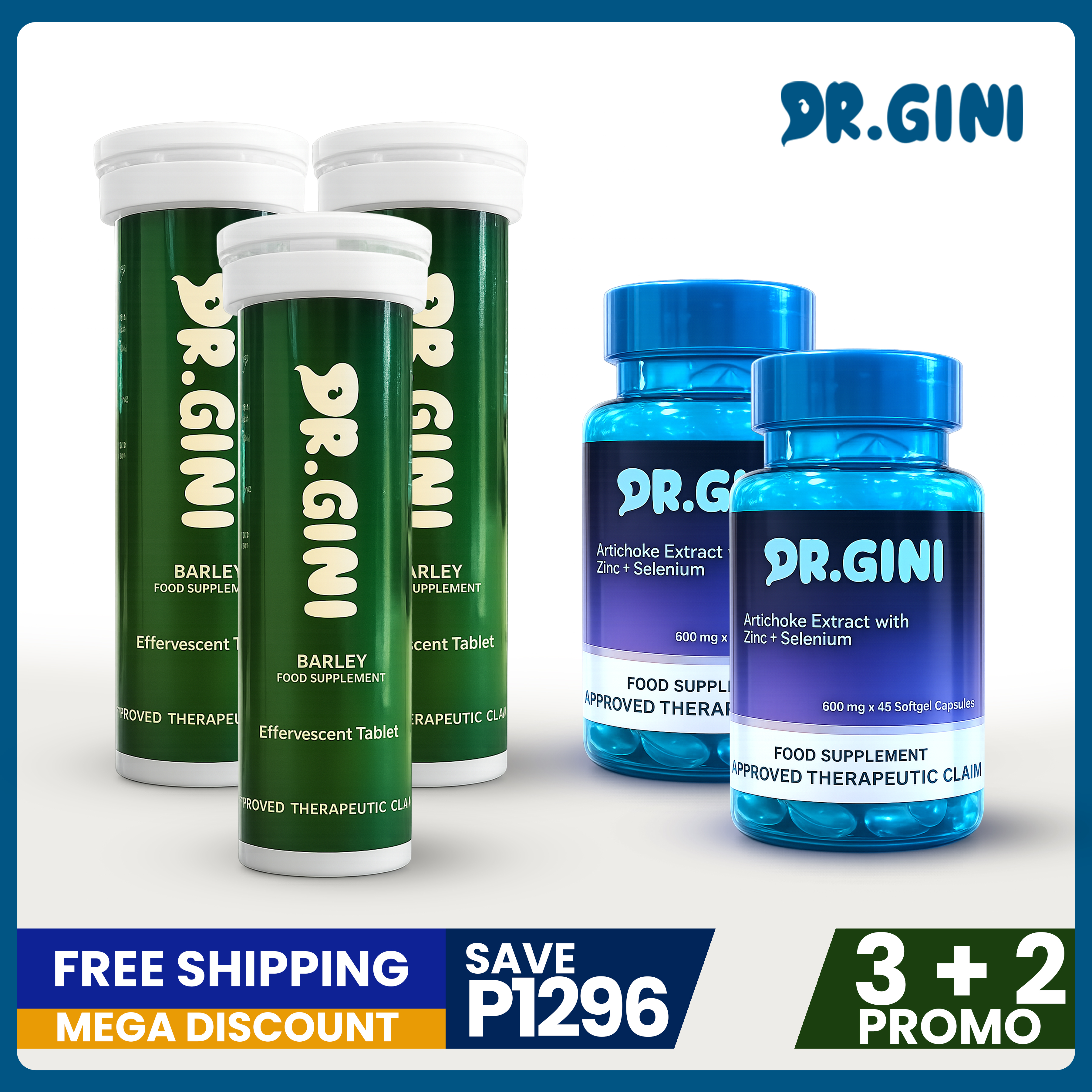 (3+2 PROMO) Dr. Gini Barley | FREE Dr. Gini Artichoke