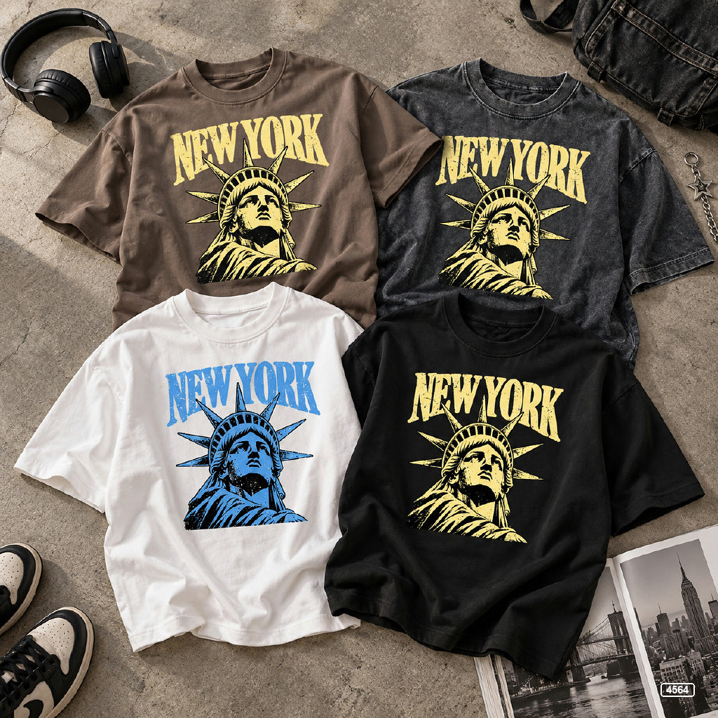 Áo thun nam oversize tượng nữ thần TeePrint 4564_thumbnail_7