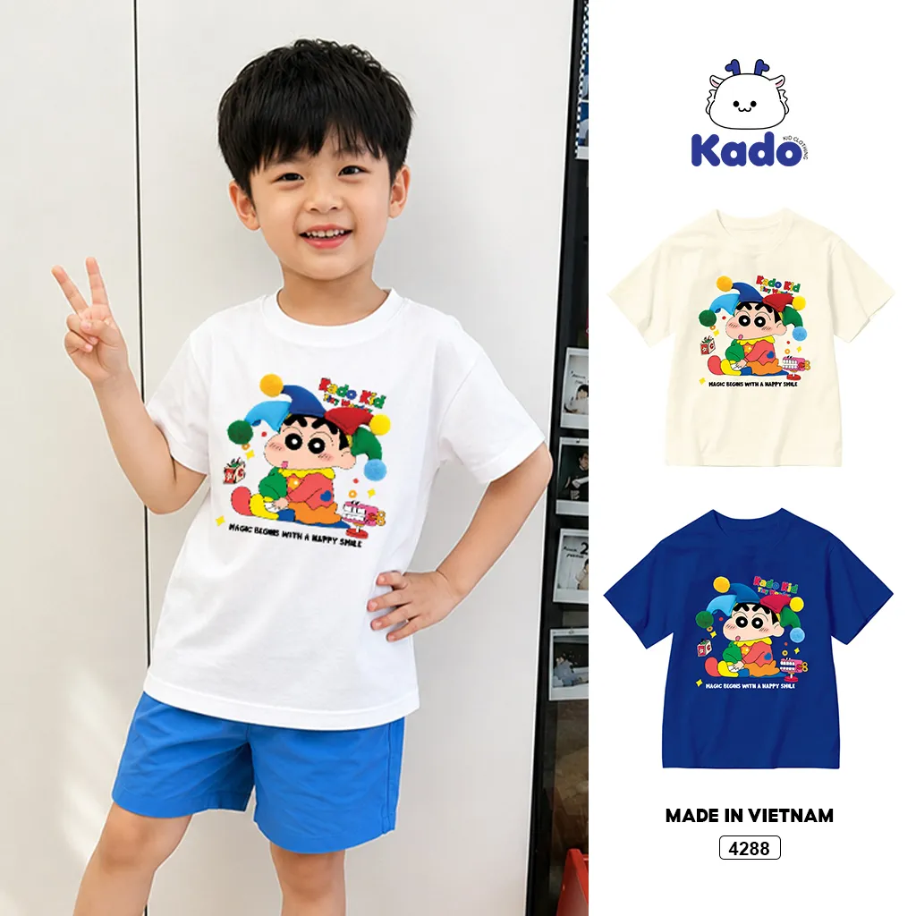 Áo thun trẻ em phong cách hoạt hình Kado 4288