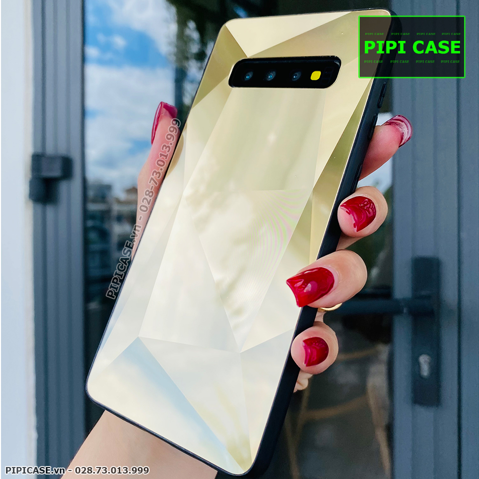 Ốp Lưng Samsung S10 - Kim Cương 6D - Vàng_thumbnail_5