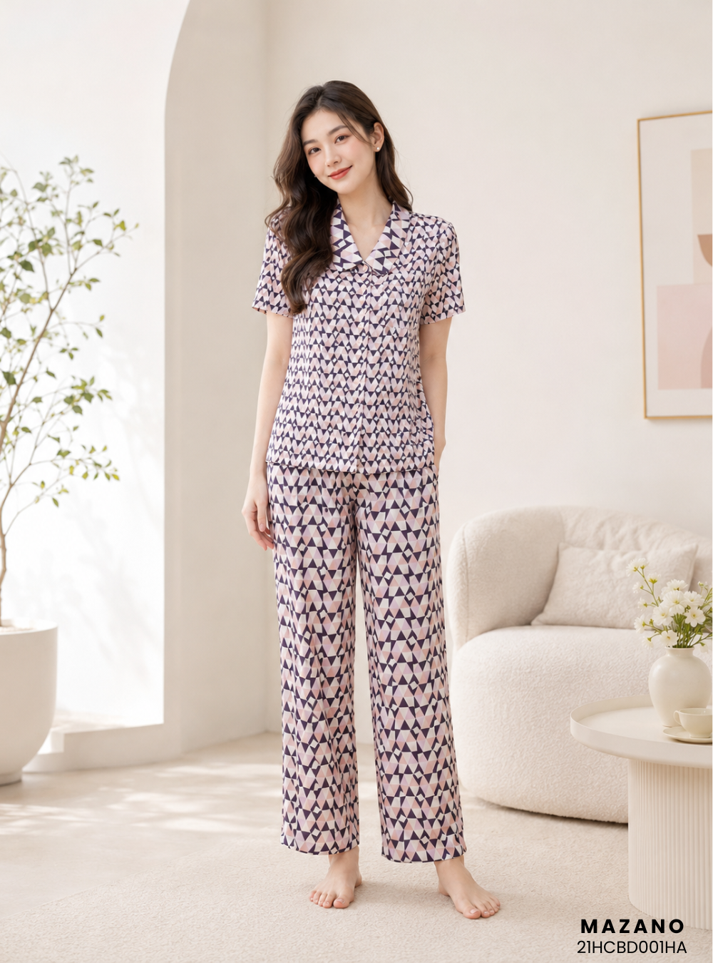 Bộ đồ Pijama lụa cộc tay ziczac_thumbnail_3