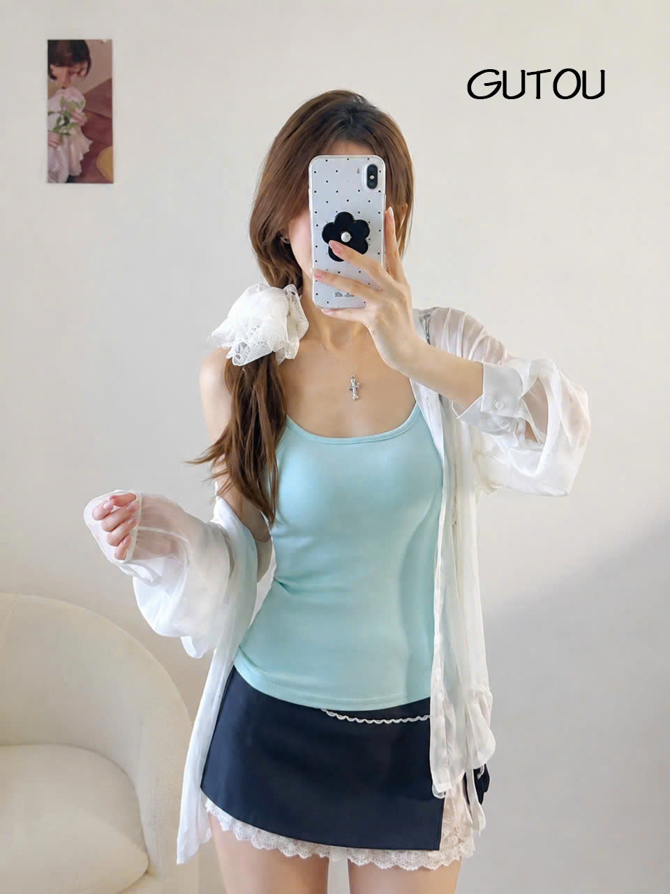 [ GUTOU ] Áo Hai Dây Nữ Dáng Ôm Phong Cách Basic Millie Top