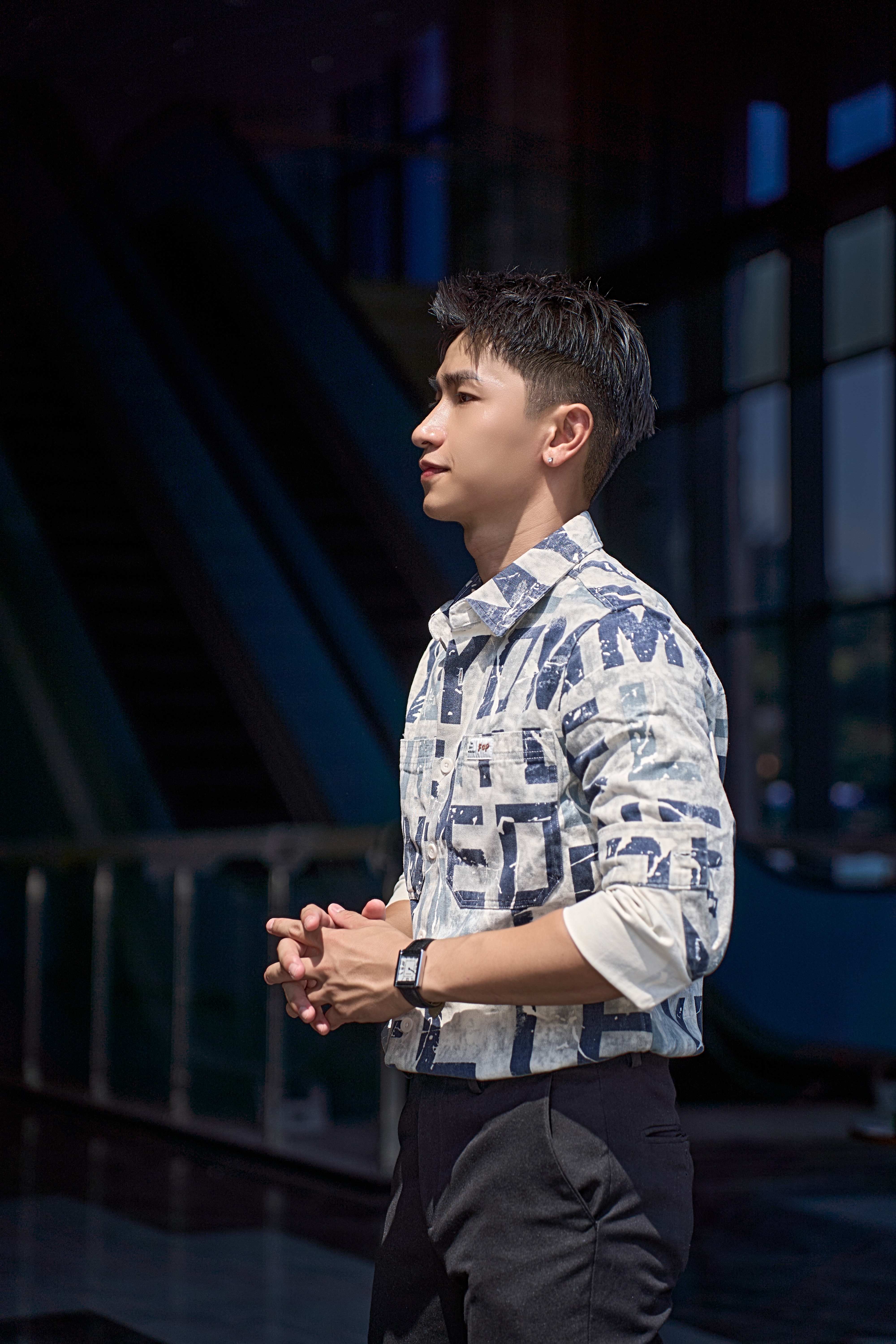 SA128 - Áo sơ mi nam dài tay họa tiết chữ nghệ thuật phong cách Nhật Bản, chất cotton mềm mại, form rộng rãi_thumbnail_3