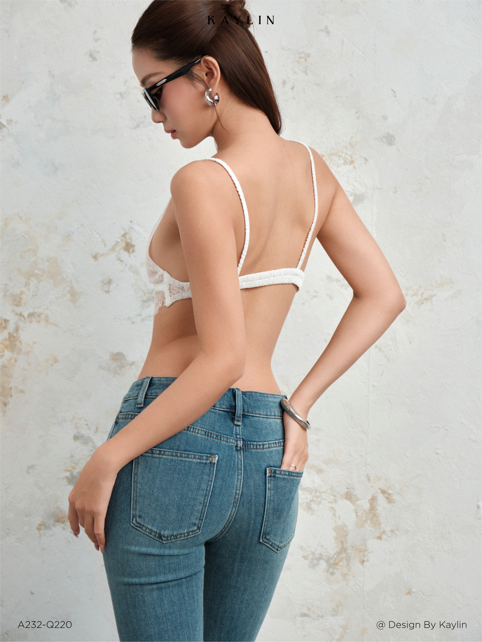 Áo Bra Nữ Ren Hai Dây Không Gọng KAYLIN Lace Bralette Top_thumbnail_2