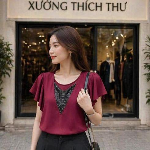 Áo thun borip quảng châu E206 - Chất liệu borip cao cấp, co giãn 4 chiều, ôm dáng, thoáng mát, form basic dễ phối, phù hợp nam/nữ, size S/M/L_thumbnail_5