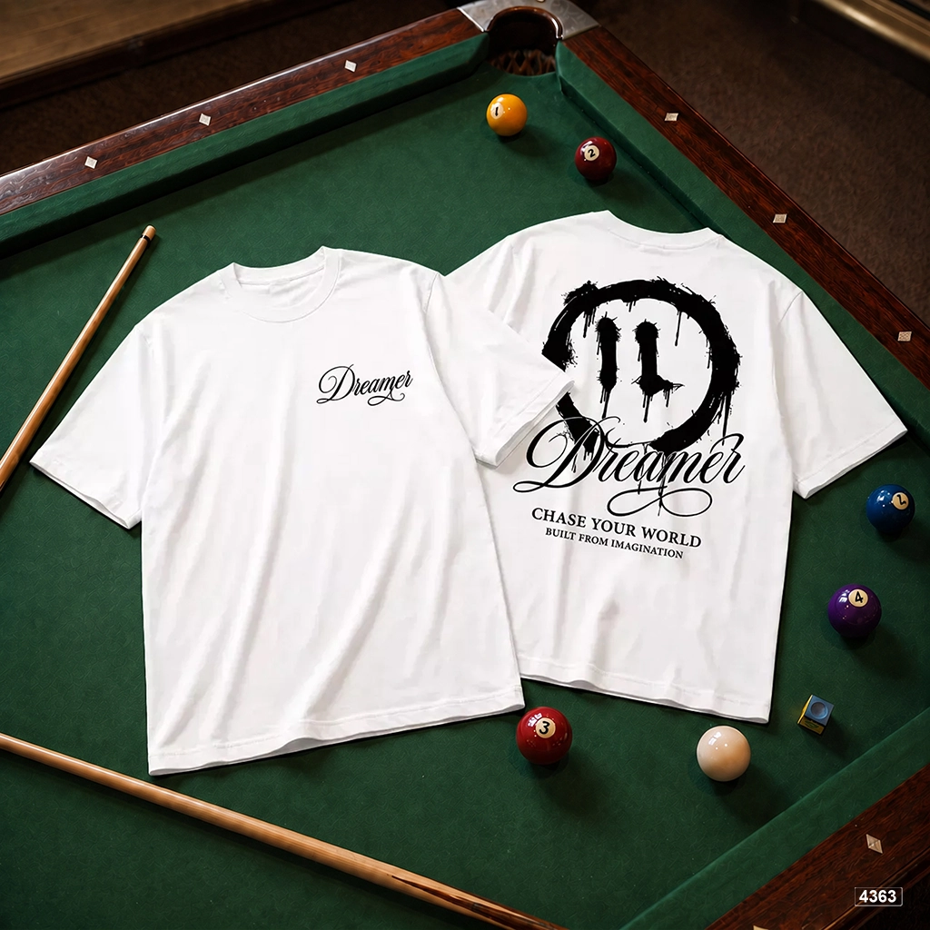 Áo thun nam form rộng Dreamer Slogan TeePrint 4363_thumbnail_7