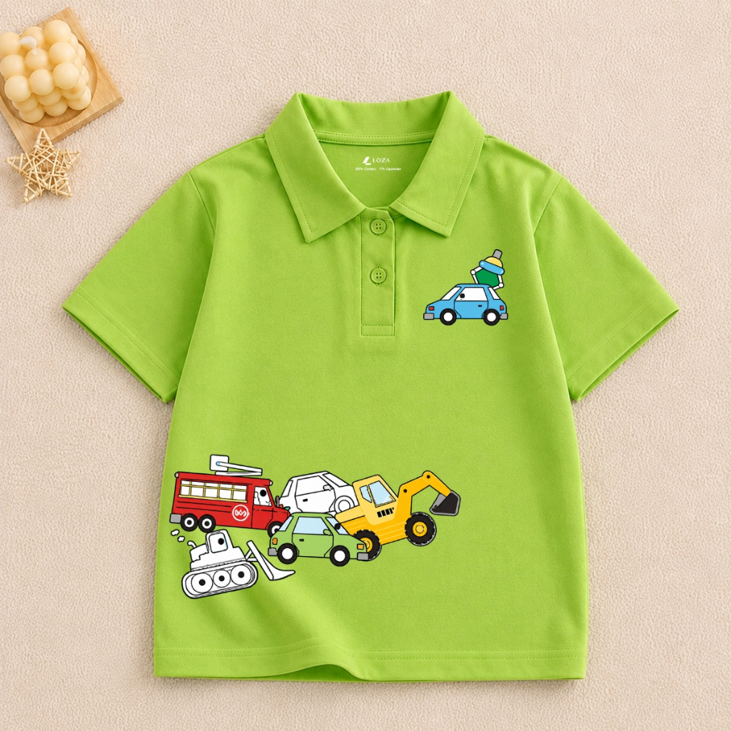 Áo polo bé trai in nhiều hình nhiều mẫu dễ mặc  - Áo thun có cổ cho bé Loza Kids PL004_thumbnail_4