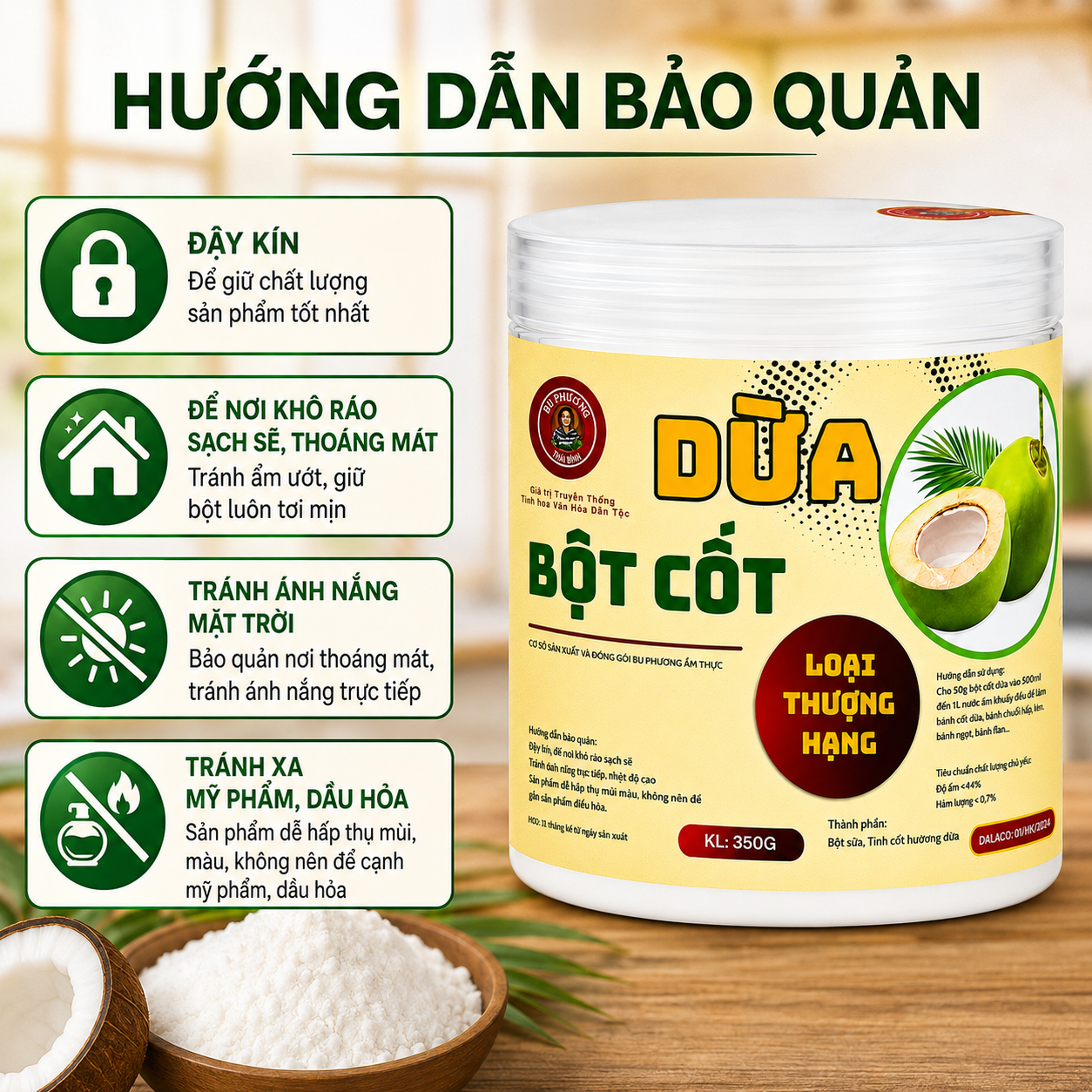 Bột Cốt Dừa Bu Phương 350G – Làm Bánh, Chè, Kem Thơm Béo - BP19_thumbnail_3