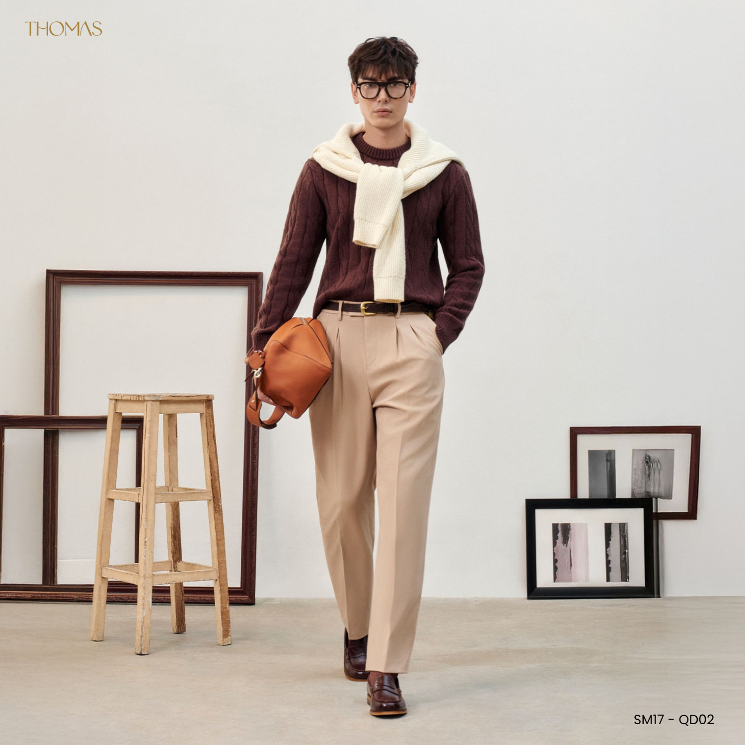 Áo Sweater Twisted-Wool Sợi Viscose Form Relaxed_thumbnail_27