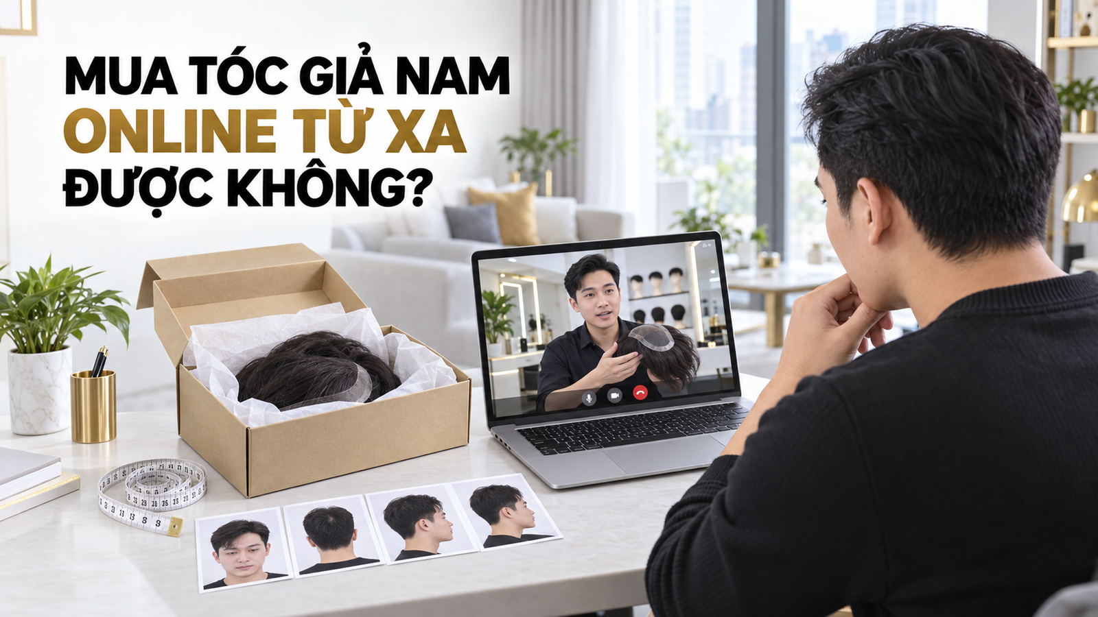 Mua Tóc Giả Nam Từ Xa Được Không? Cách Làm Tại TOGI