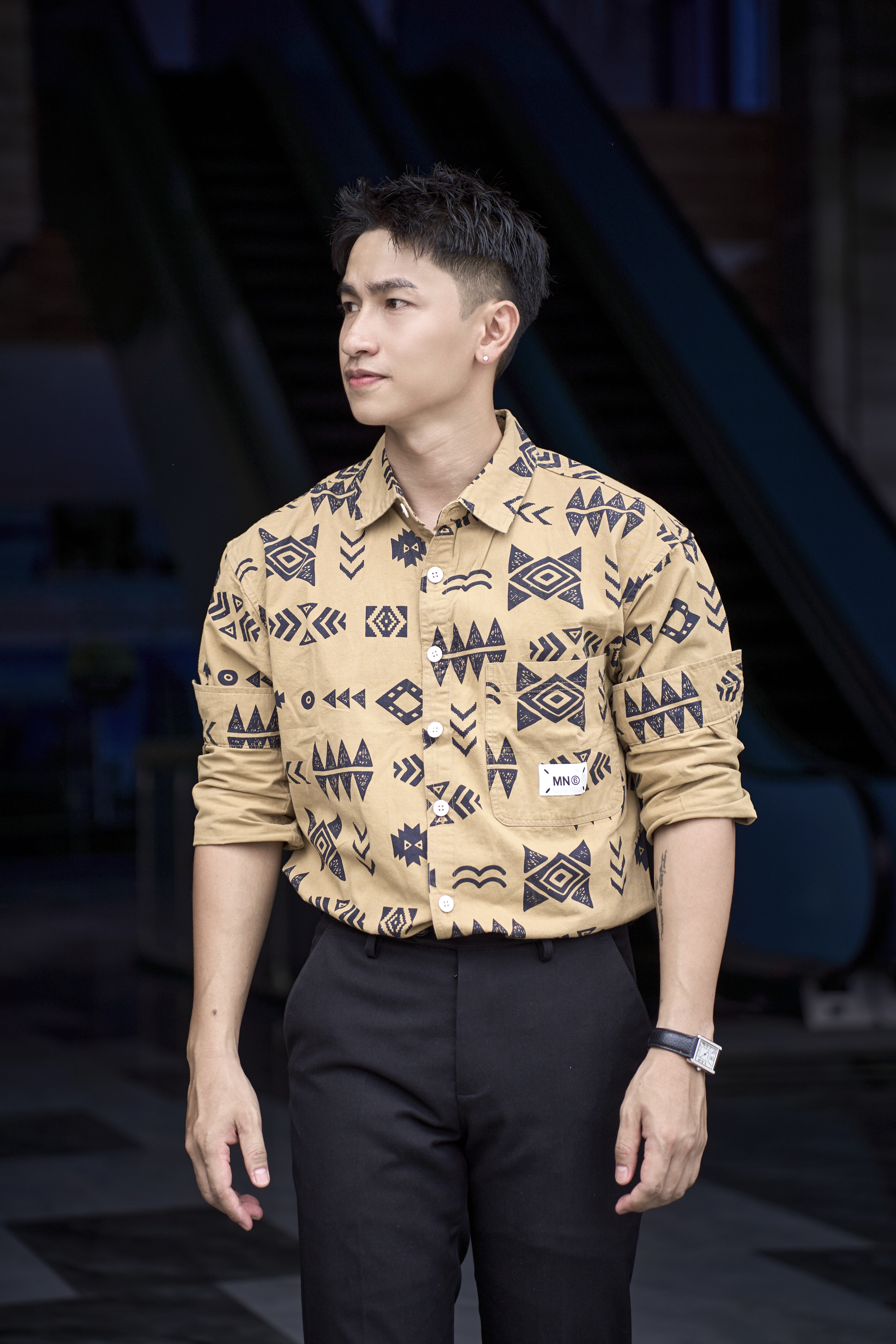 SA121 - Áo Sơ Mi Nam Tay Dài In Họa Tiết Phong Cách Nhật Bản Chất Cotton Mềm Mại_thumbnail_7
