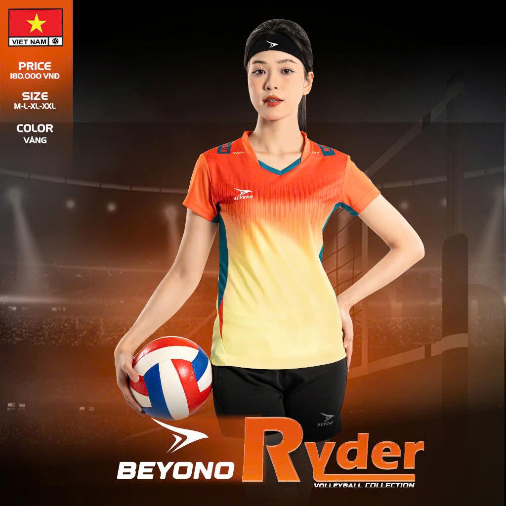 Quần Áo Bóng Chuyền Nam Nữ Beyono Ryder Vàng Thun Mè Cao Cấp Thoáng Khí Thể Thao Đương Đại_thumbnail_1