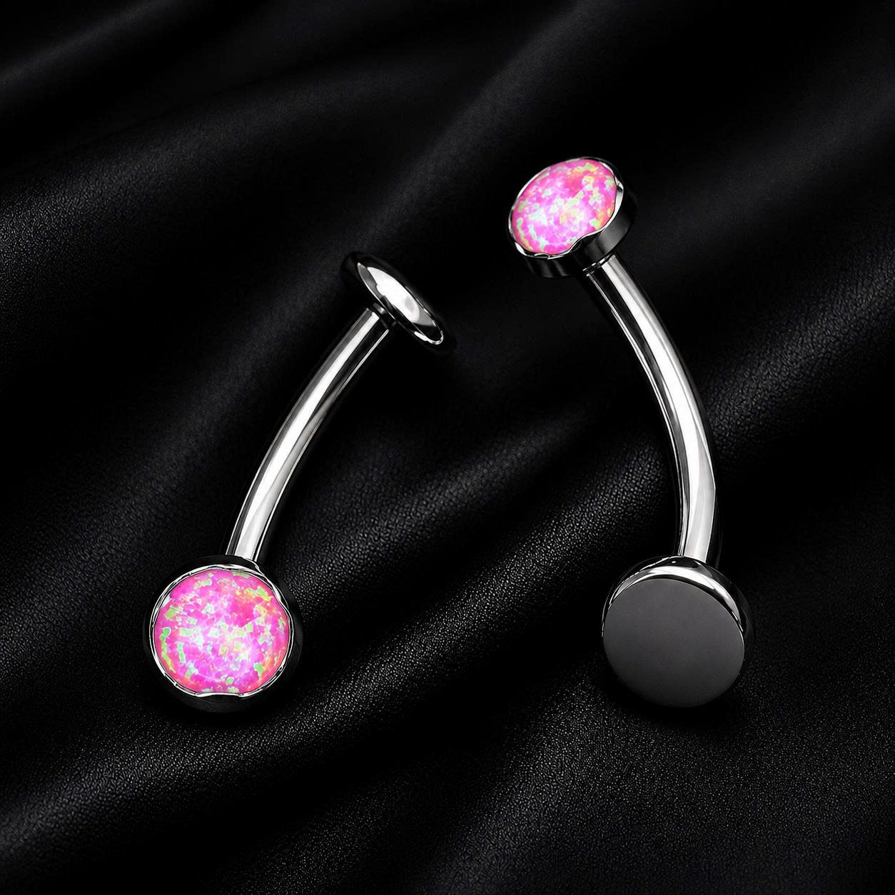 rốn titan đặc biệt đá opal đỏ hồng