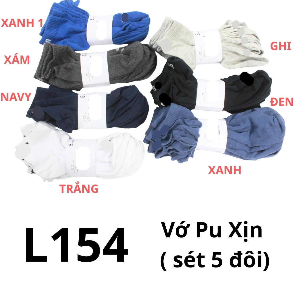 L154 -Vớ Pu Xịn ( sét 5 đôi)