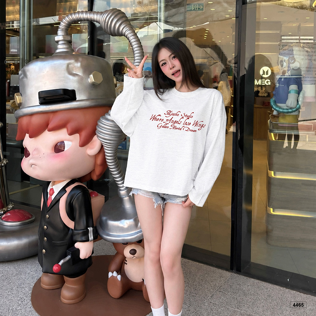 Áo thun form boxy Miucho tay dài cotton xược 4465_thumbnail_4