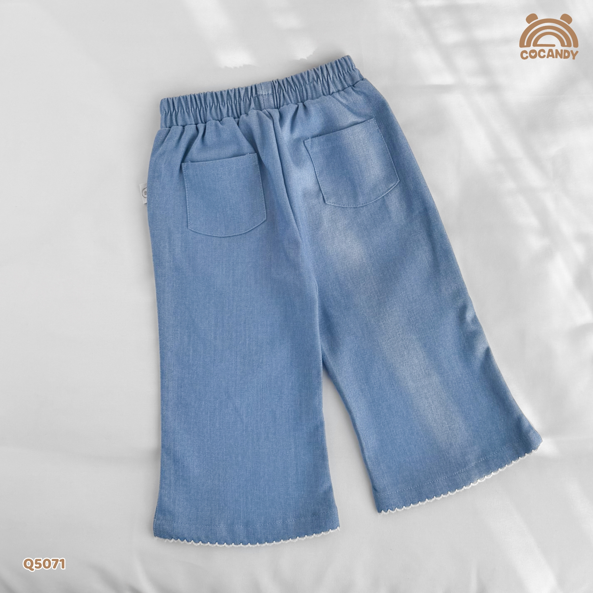 Quần dài XANH jeans ống loe đính tag_thumbnail_3
