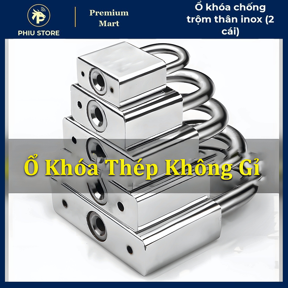Ổ Khóa Chống Cắt - Ổ Khóa Chống Trộm Thân Inox (2 Cái), Ổ Khóa Chống Trộm Chống Cắt - PHIU STORE_thumbnail_2