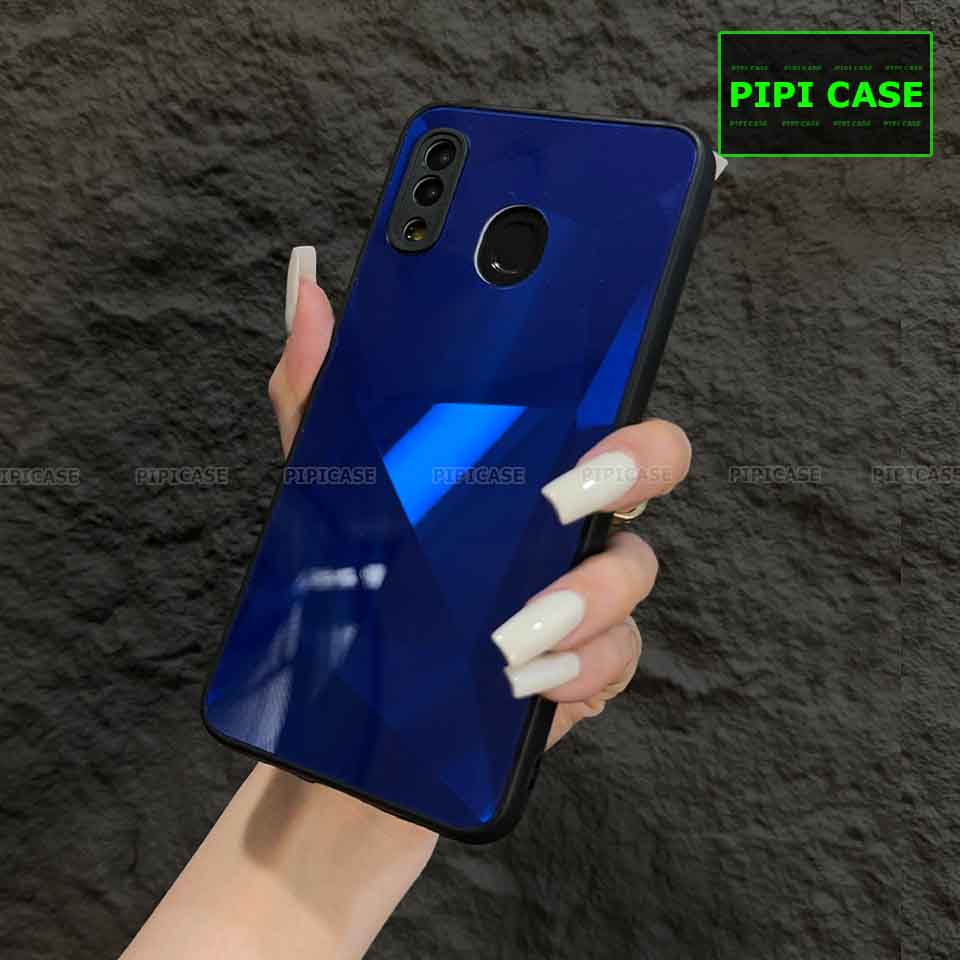 Ốp Lưng Samsung A20 / A30 - Kim Cương 6D - Xanh_thumbnail_2