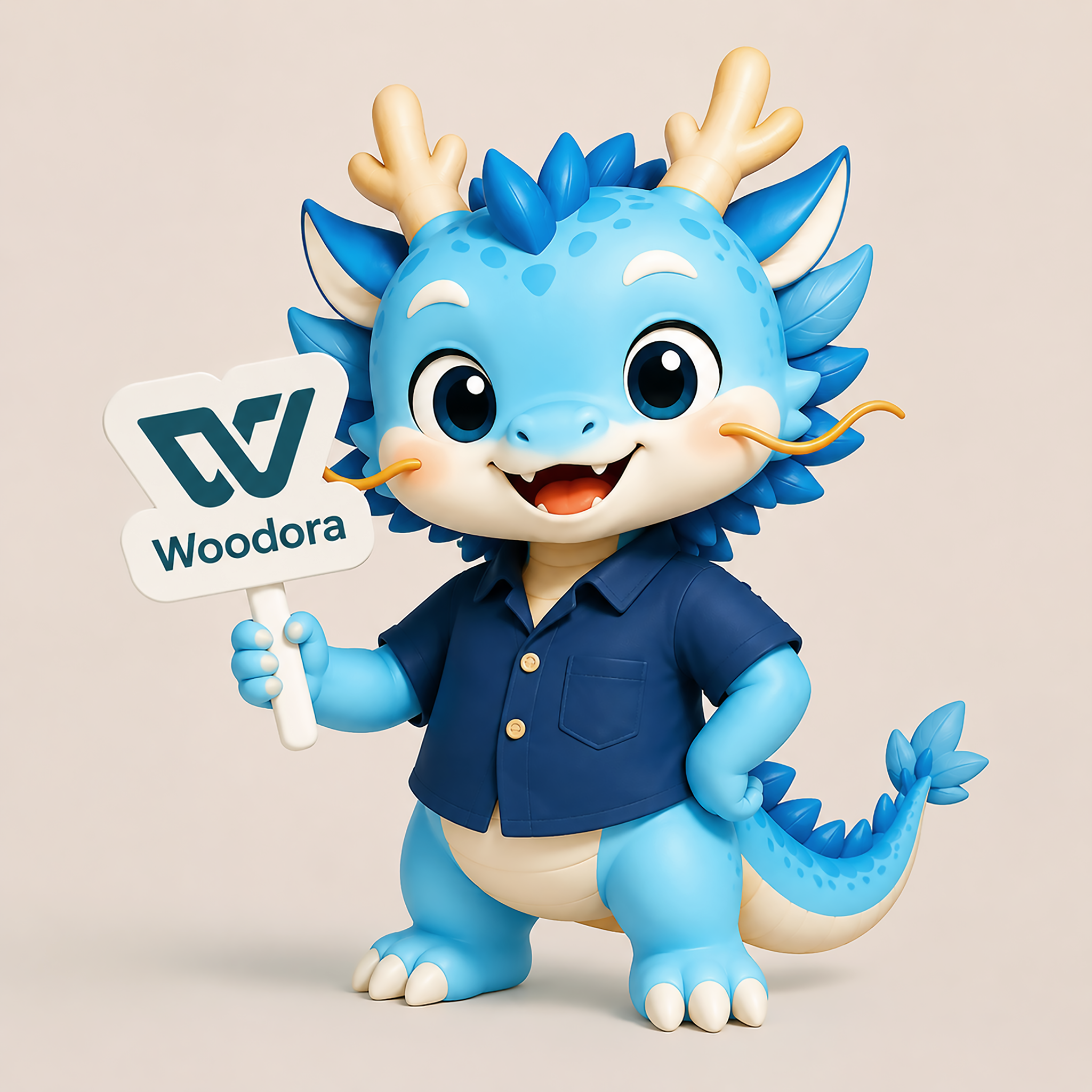 Móc Khóa Linh Vật Woodora - Rồng Xanh May Mắn_thumbnail_7