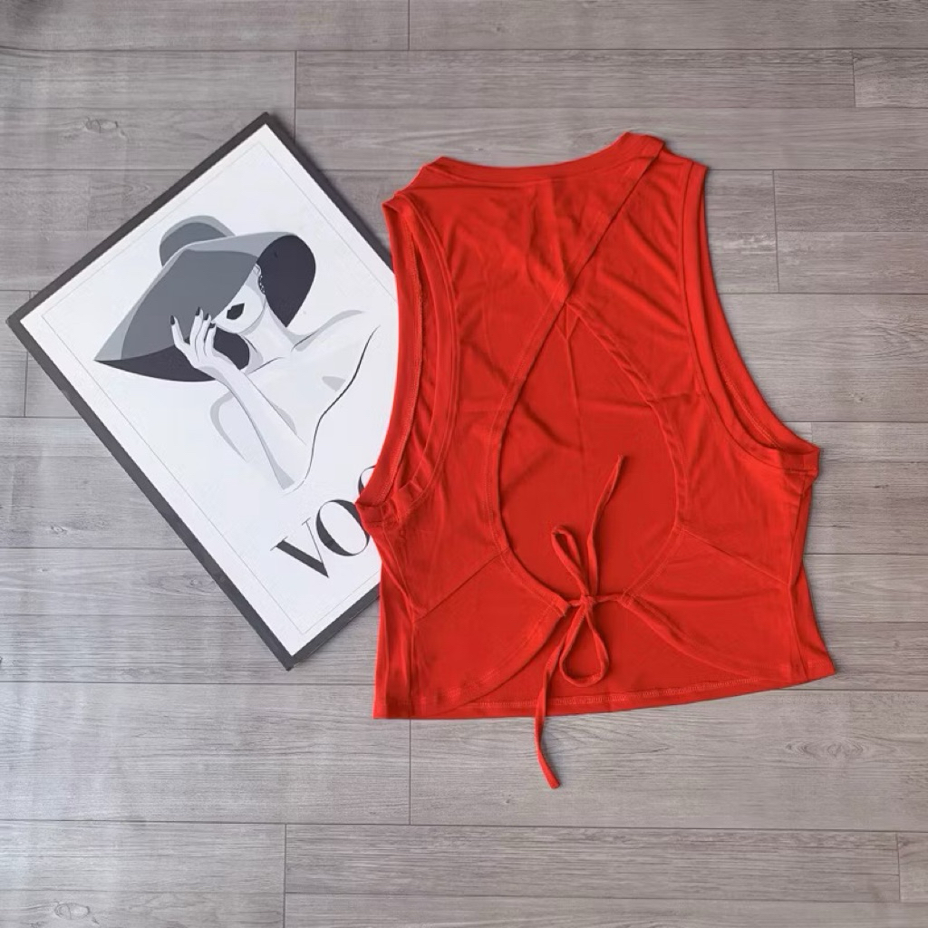 Áo Tanktop Thể Thao Tập Gym Chạy Bộ Nữ Yumiisportswear Ba Lỗ Cột Dây Form Rộng Vải Co Giãn Thoáng Khí Thấm Hút Nhanh Khô_thumbnail_5