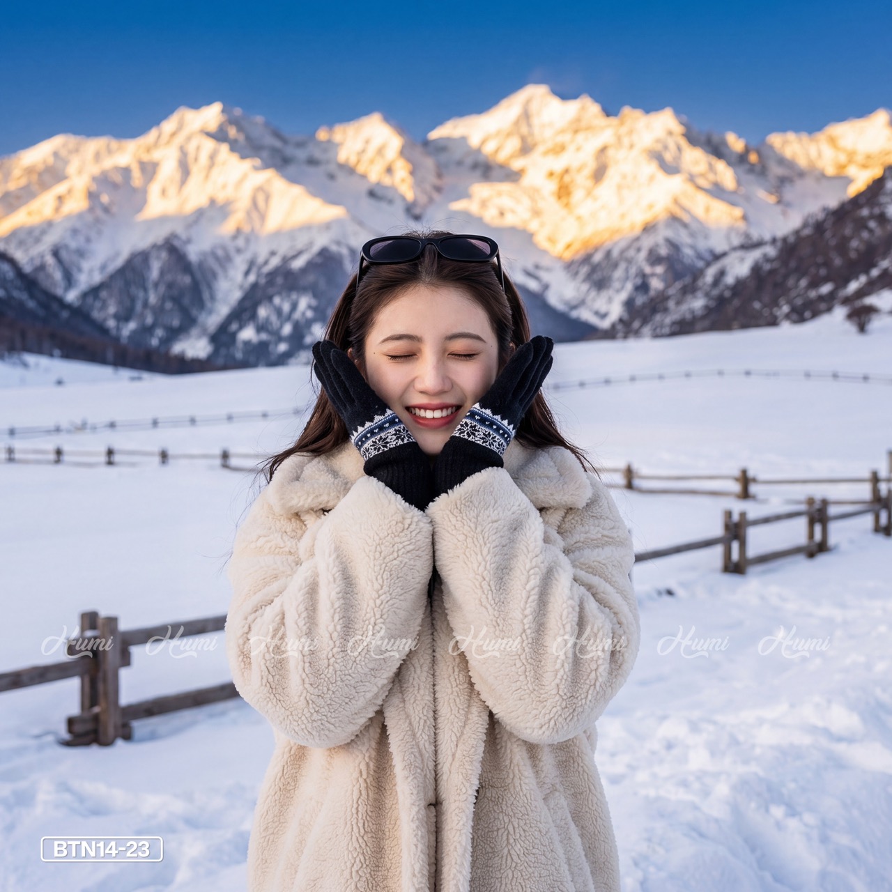 GĂNG TAY LEN NỮ (BTN14-23 Đen)_thumbnail_4