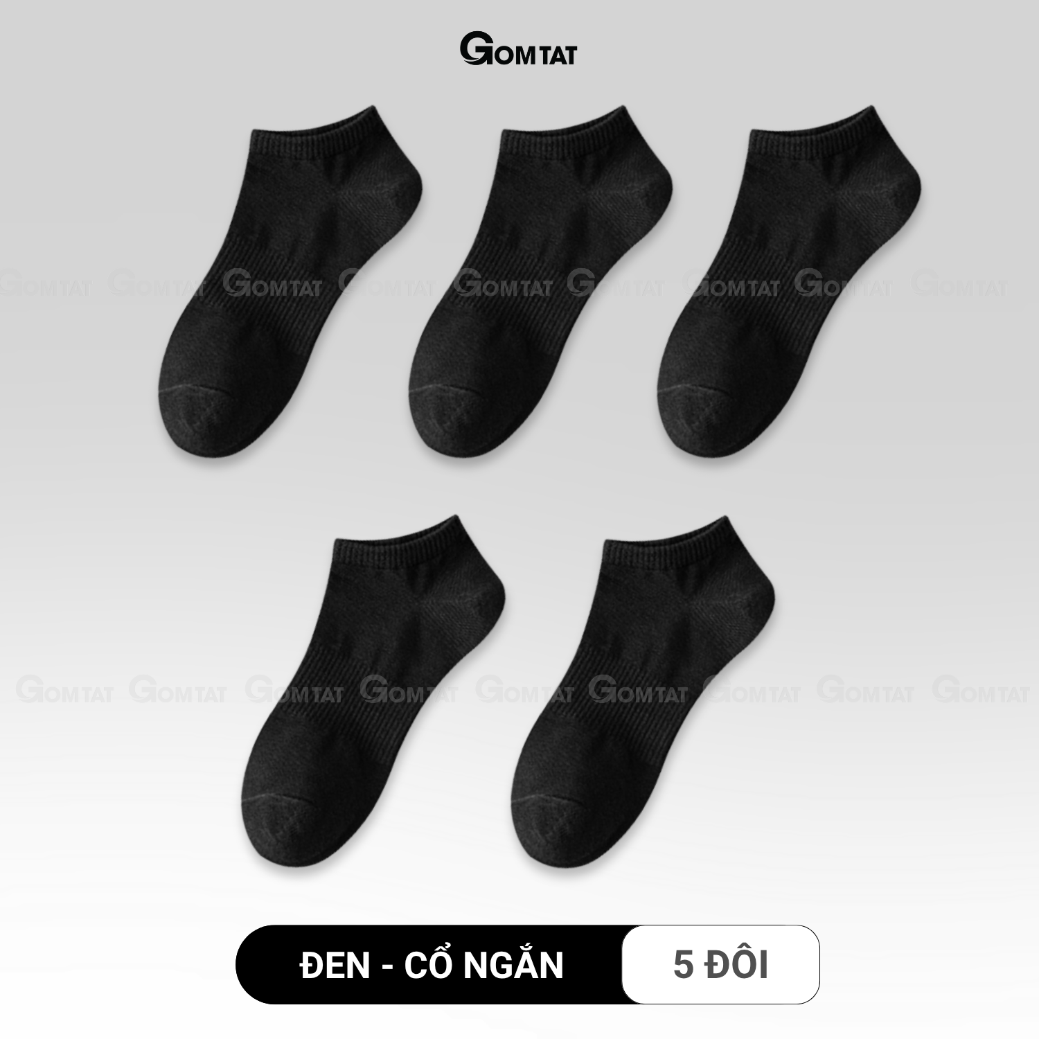 Combo tất trơn cổ cao/trung/ngắn GOMTAT, tất thể thao basic chất cotton thoáng khí - OAS-1704_thumbnail_10