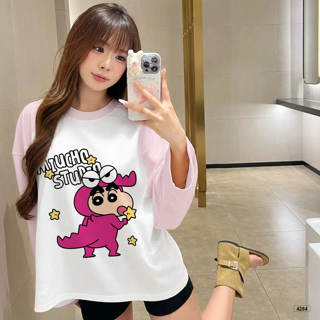 Áo thun tay dài unisex form boxy phối cổ tay Miucho 4284_thumbnail_3
