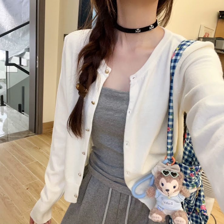 Lucas - Áo len cardigan cổ tròn cài cúc basic_thumbnail_4