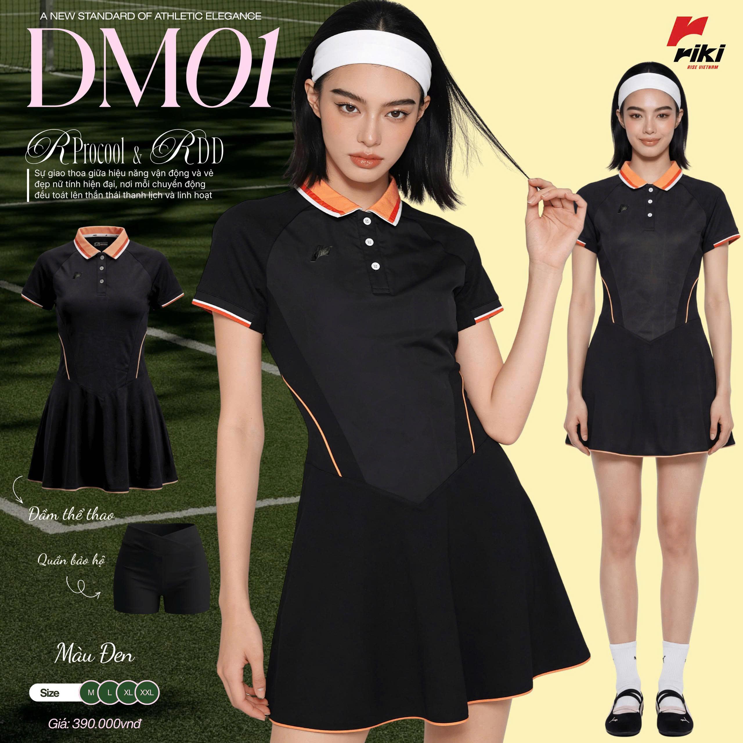 Đầm Thể Thao Riki DM01 Vải R-ProCool Cao Cấp Thoáng Khí Thể Thao Đương Đại_thumbnail_1