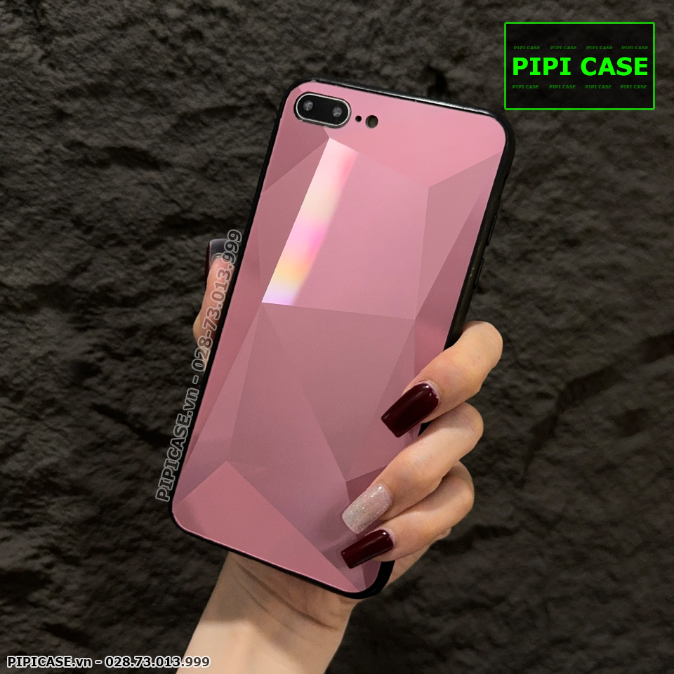 Ốp Lưng iPhone 7 Plus / 8 Plus - Kim Cương 6D - Hồng_thumbnail_4