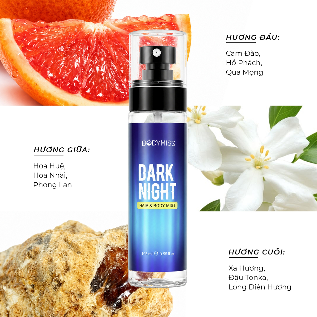 Body Mist Nam Nữ Bodymist Xịt Thơm Hương Nước Hoa Unisex Lưu Hương Lâu BODYMISS_thumbnail_6