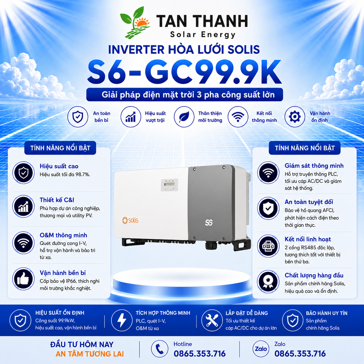 Solis S6-GC99.9K 99.9kW 3 Pha