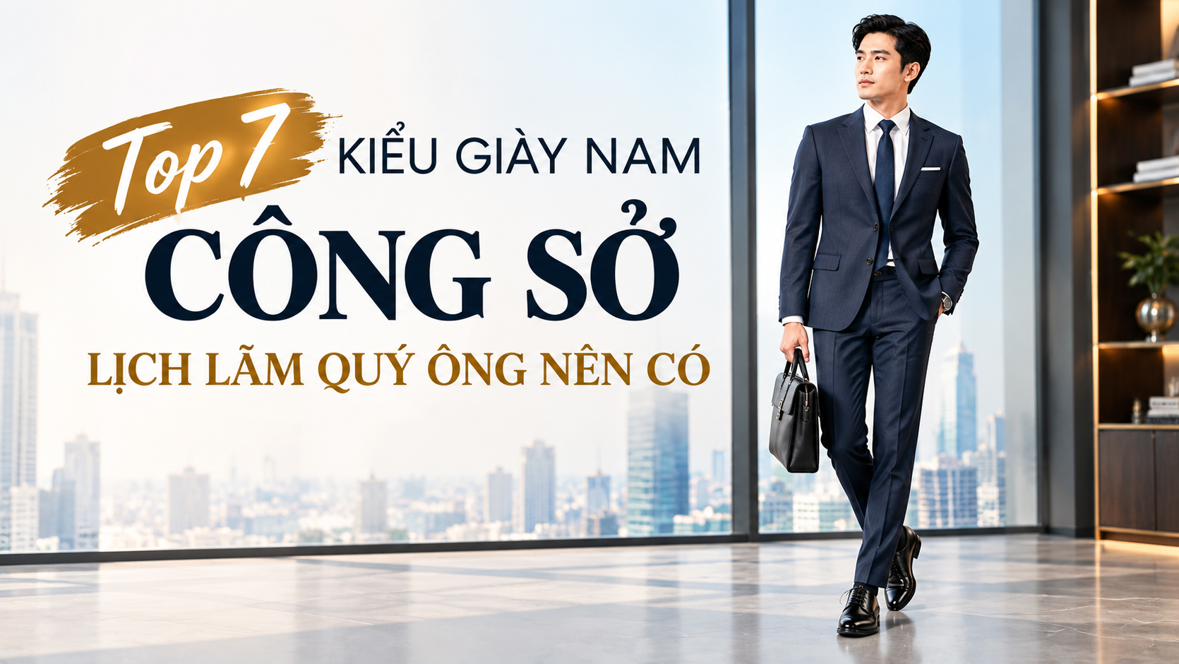 Top 7 kiểu giày nam công sở lịch lãm quý ông nên có