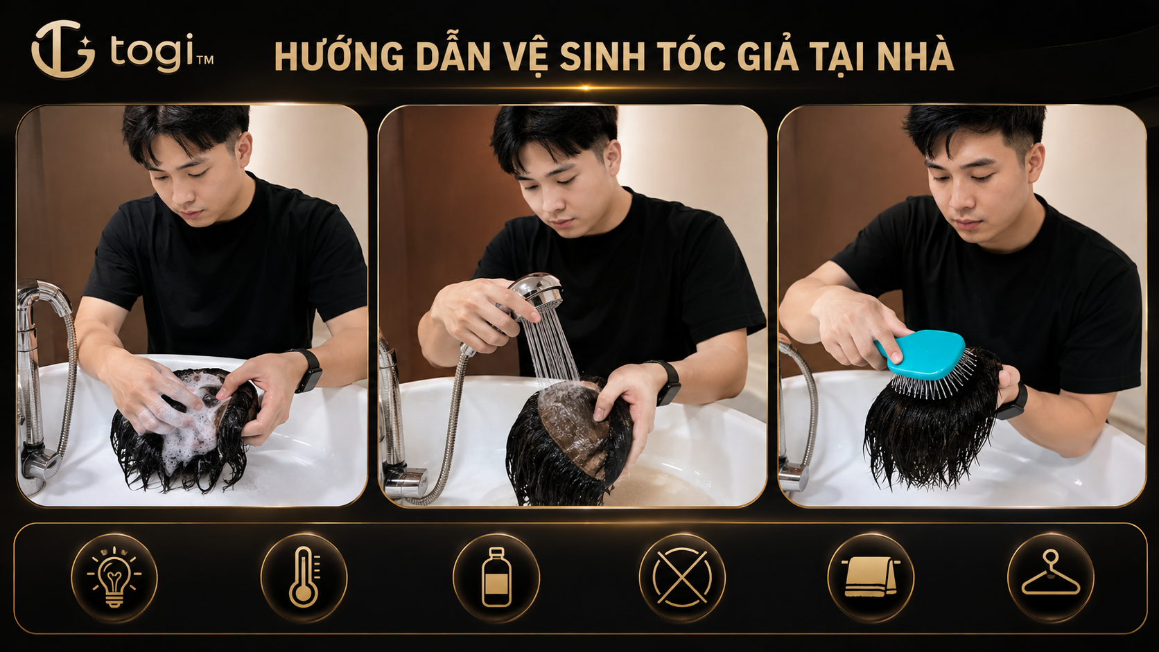 Thái Sơn Tóc Giả Hướng Dẫn Vệ Sinh Tóc Giả Tại Nhà | Togihair