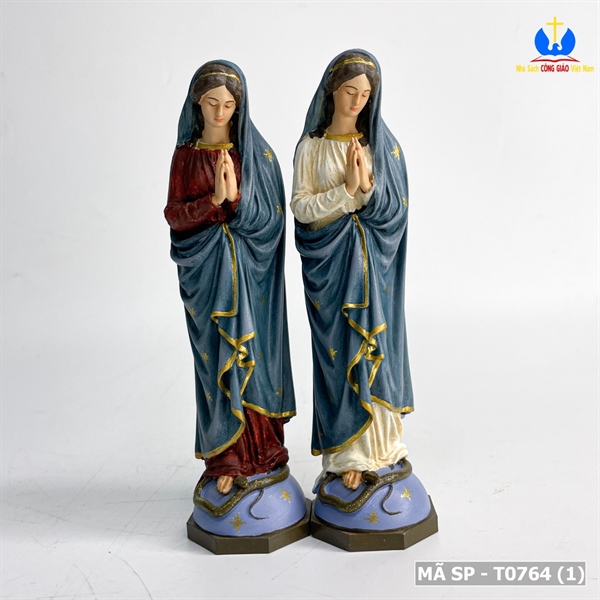 Tượng Đức Mẹ vô nhiễm 15cm vẽ tay