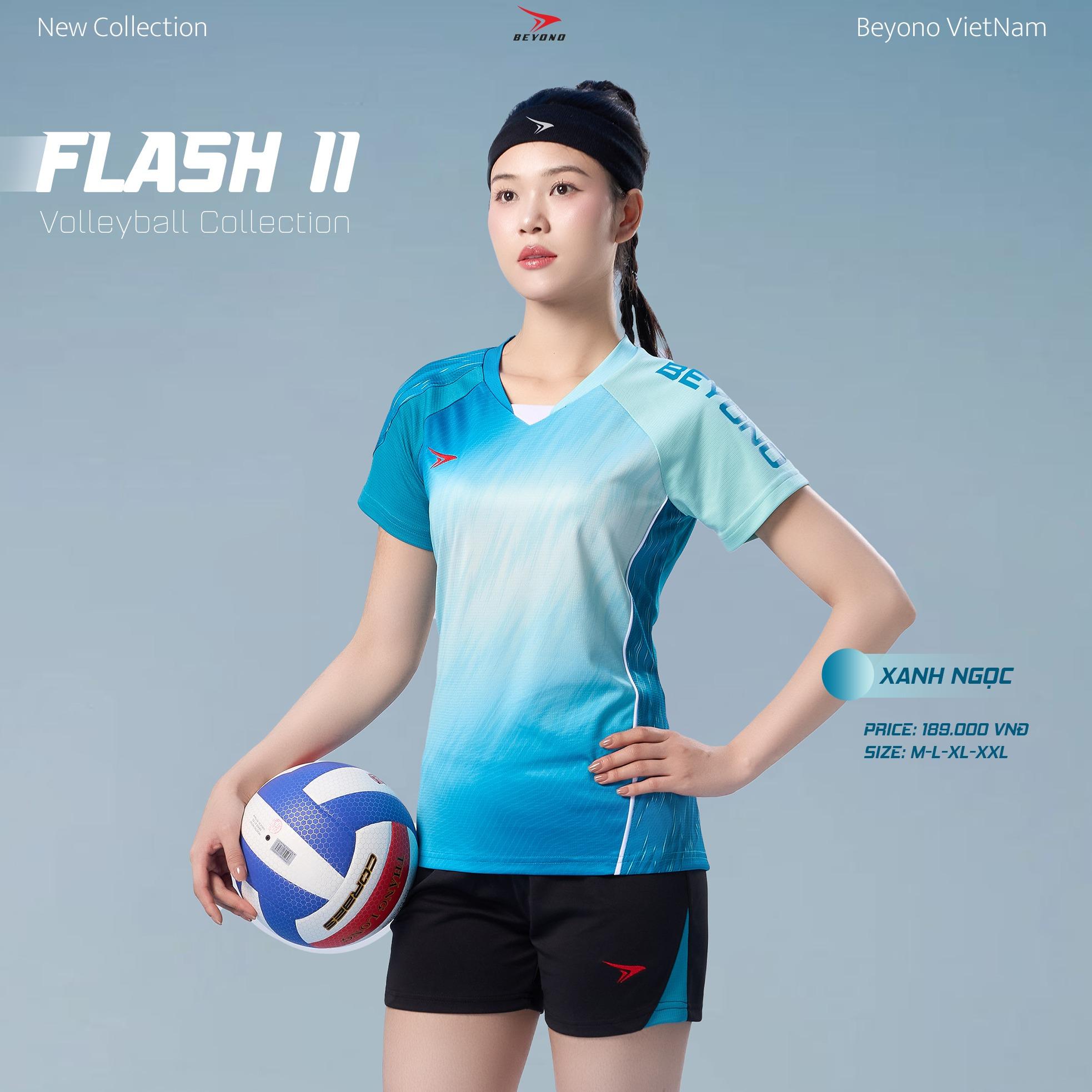 Quần Áo Bóng Chuyền Beyono Flash Ngọc Thun Mè Thoáng Khí Thể Thao Đương Đại_thumbnail_1