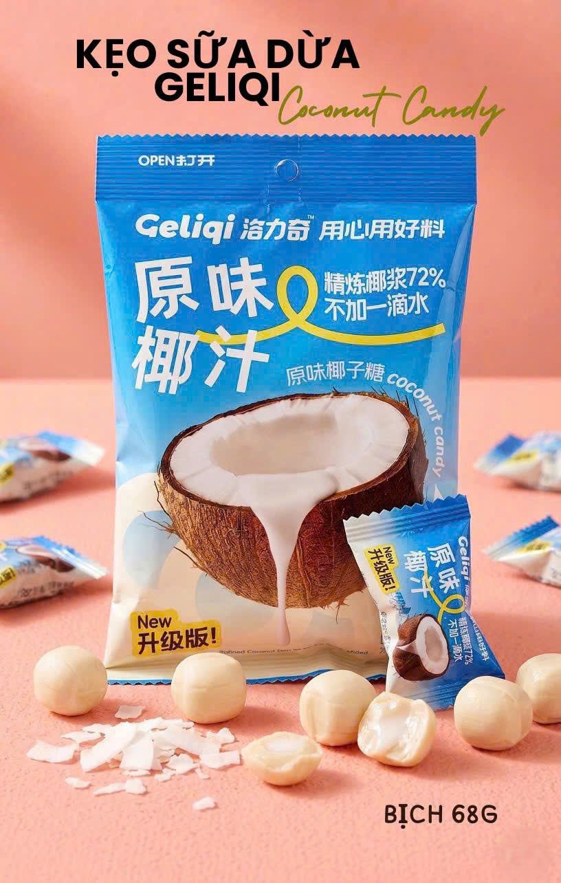 SET 2 GÓI KẸO DỪA GELIQI